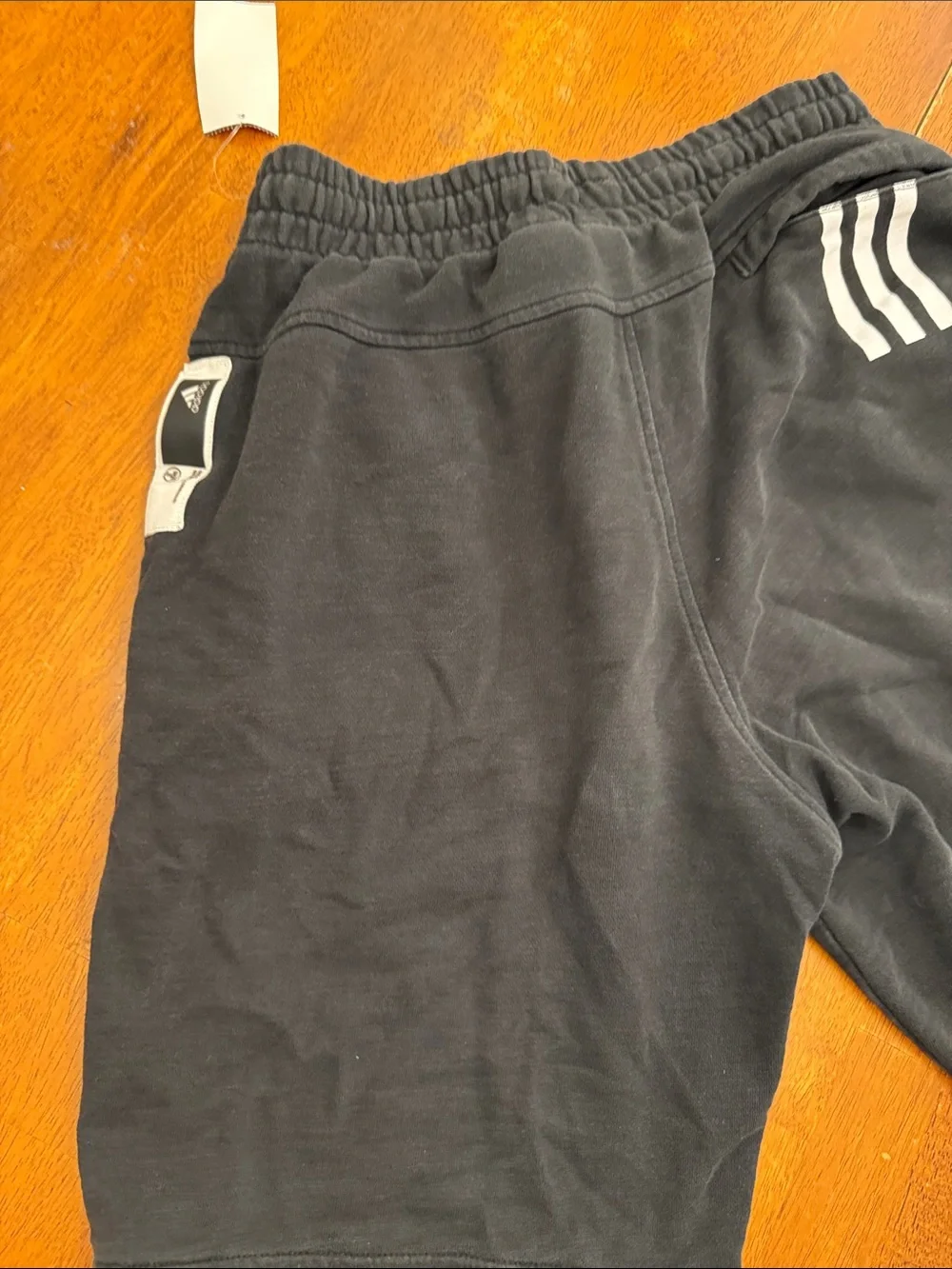 adidas Black Boys' Athletic Shorts with Logo small